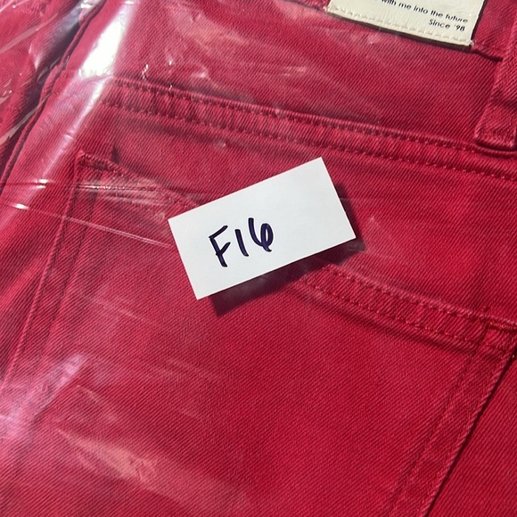 Maje red jeans wide leg - Picture 9 of 10